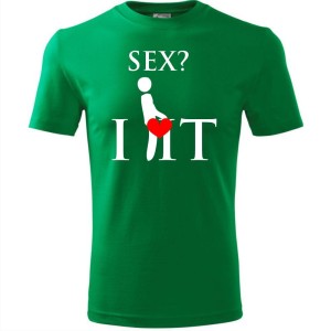 męska koszulka - sex? i love it