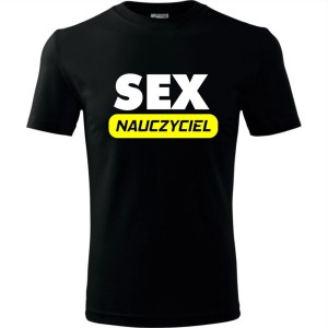 męska koszulka - sex nauczyciel