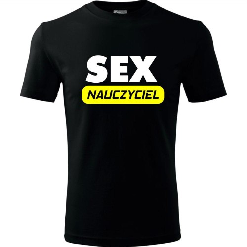 męska koszulka - sex nauczyciel
