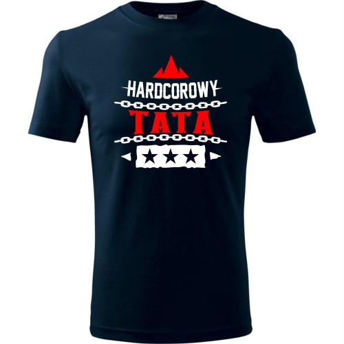 męska koszulka - hardcorowy tata