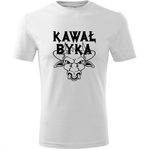męska koszulka - kawał byka