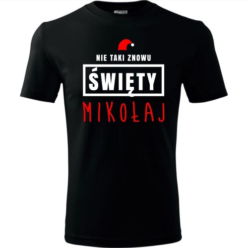 męska koszulka - nie taki znowu święty mikołaj
