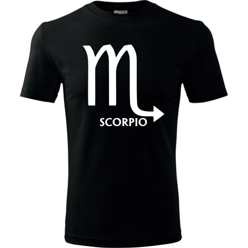 męska koszulka - znaki zodiaku - skorpion