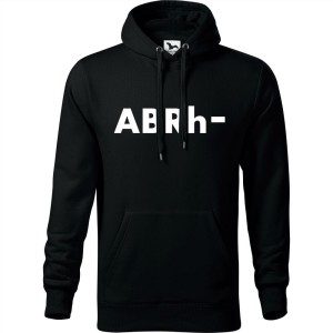 męska bluza z kapturem - grupa krwi ab rh-