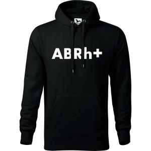 męska bluza z kapturem - grupa krwi ab rh+