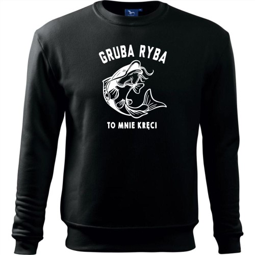 męska bluza klasyczna - gruba ryba - to mnie kręci
