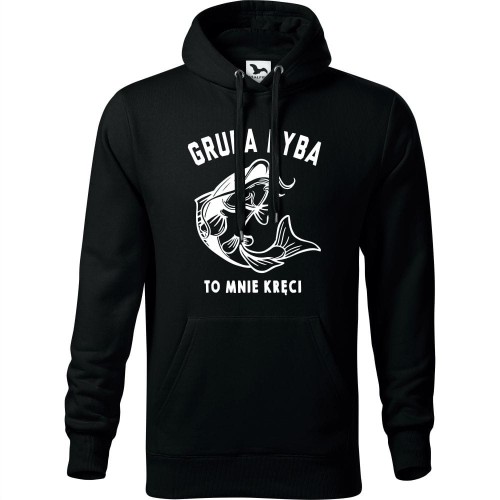 męska bluza z kapturem - gruba ryba - to mnie kręci