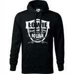 męska bluza z kapturem - łowię bo lubię