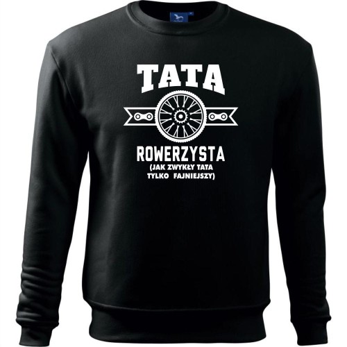 męska bluza klasyczna - tata rowerzysta (jak zwykły tata tylko fajniejszy)