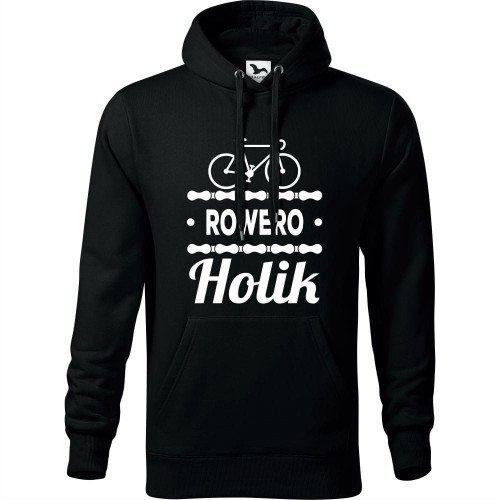męska bluza z kapturem - roweroholik