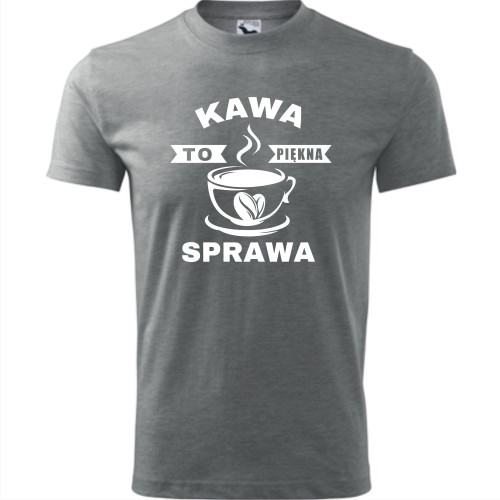 męska koszulka - kawa to piękna sprawa