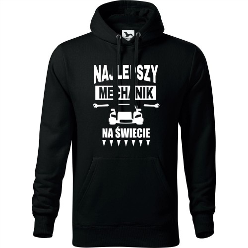 męska bluza z kapturem - najlepszy mechanik na świecie