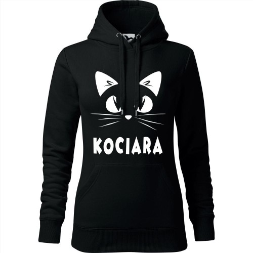 damska bluza z kapturem - kociara
