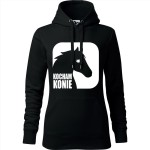 damska bluza z kapturem - kocham konie