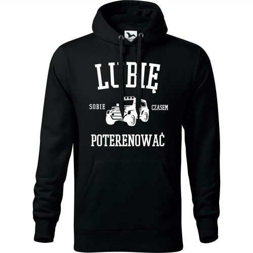 męska bluza z kapturem - lubię sobie czasem poterenować