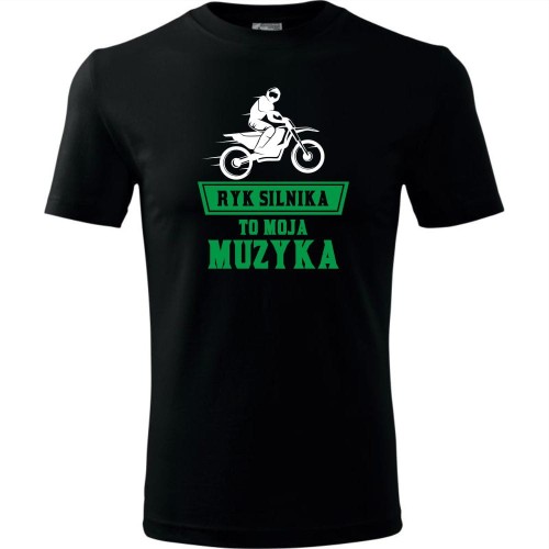 męska koszulka - ryk silnika to moja muzyka 02