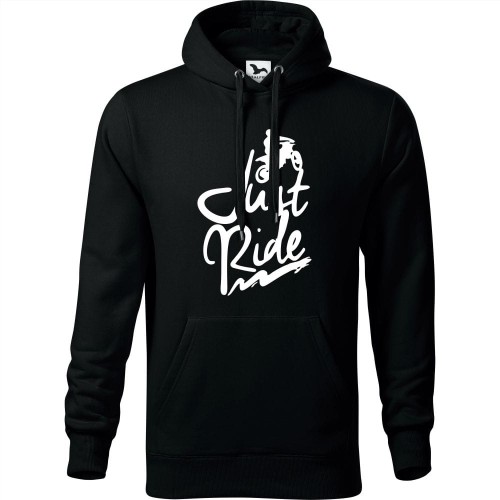 męska bluza z kapturem - just ride