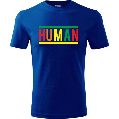 męska koszulka - human