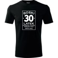 czarna Męska koszulka - boski 30 latek urodziny na prezent.