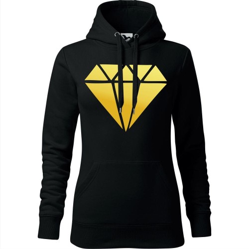 Damska bluza z kapturem  - DIAMENT ZŁOTY