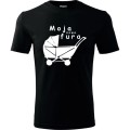 czarna Męska koszulka - Moja nowa fura.