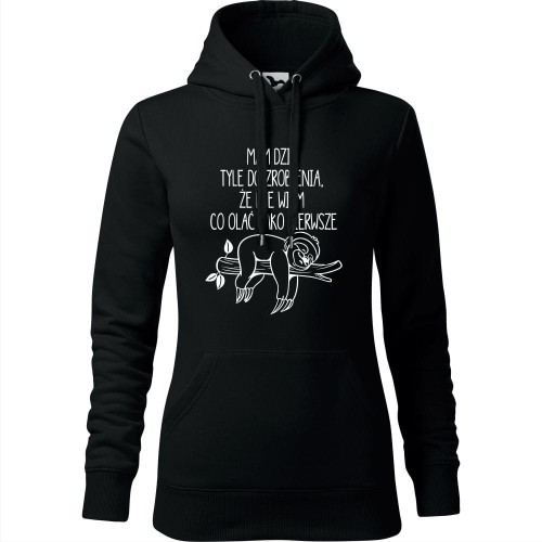 damska bluza z kapturem - mam dziś tyle do zrobienia, że nie wiem co olać jako pierwsze