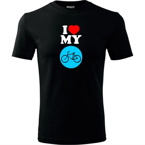 Męska koszulka dla Rowerzysty - I love my bike 03