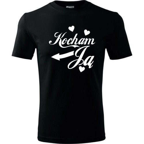 męska koszulka - kocham ją