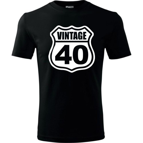 Męska koszulka - Vintage 40