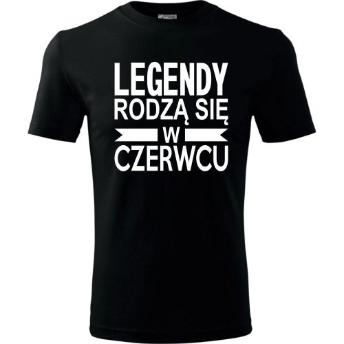 Męska koszulka - Legendy rodzą się w czerwcu