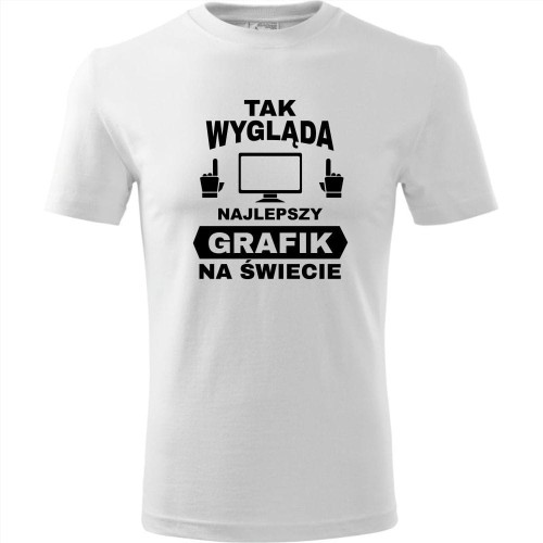 męska koszulka - tak wygląda najlepszy grafik na świecie