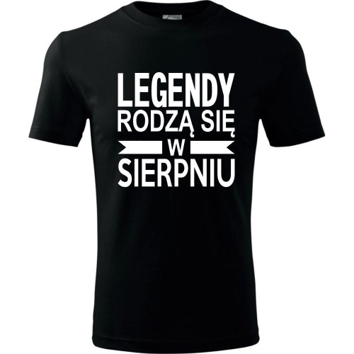 Męska koszulka - Legendy rodzą się w sierpniu