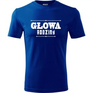 męska koszulka - głowa rodziny