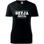 damska koszulka taliowana - szyja rodziny