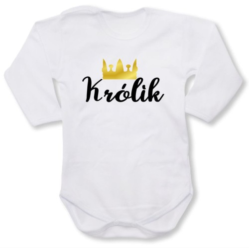 dziecięce body z dł. rękawem - królik