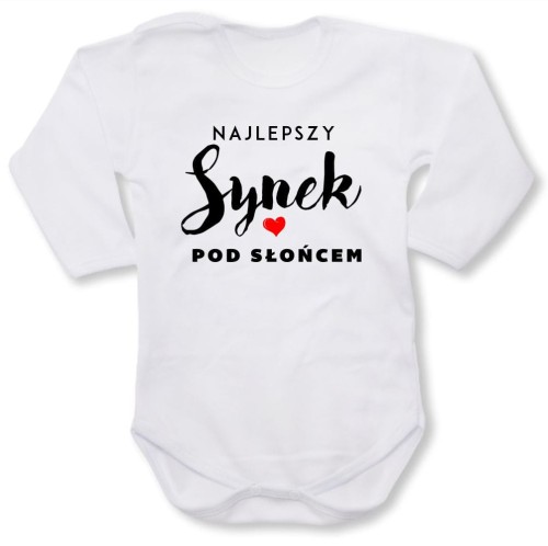 dziecięce body z dł. rękawem - najlepszy synek pod słońcem