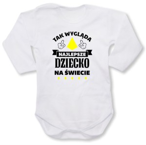 dziecięce body z dł. rękawem - tak wygląda najlepsze dziecko na świecie