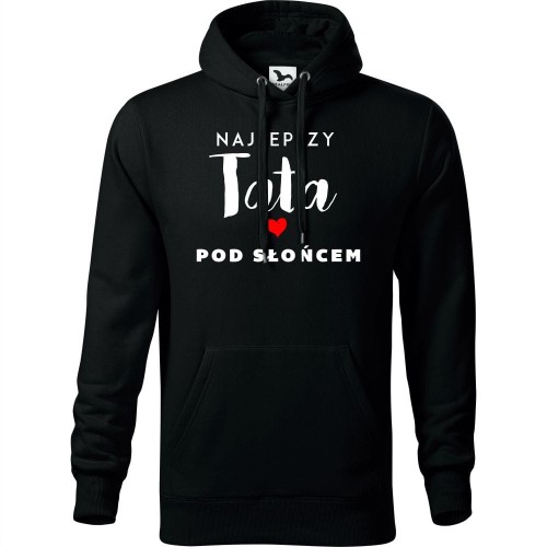 męska bluza z kapturem - najlepszy tata pod słońcem
