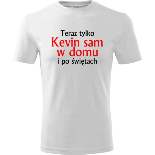 męska koszulka - teraz tylko kevin sam w domu i po świętach