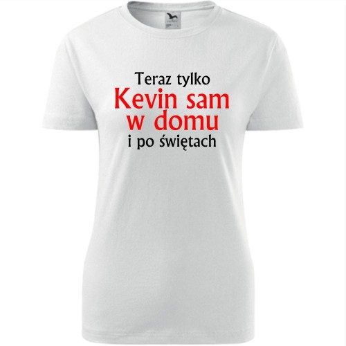 damska koszulka taliowana - teraz tylko kevin sam w domu i po świętach