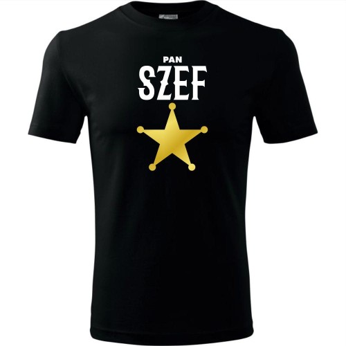 męska koszulka - pan szef