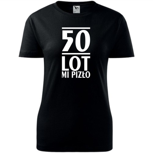 Damska koszulka - 50 lot mi pizło