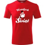 Męska koszulka - Bałwanek Wesołych Świąt