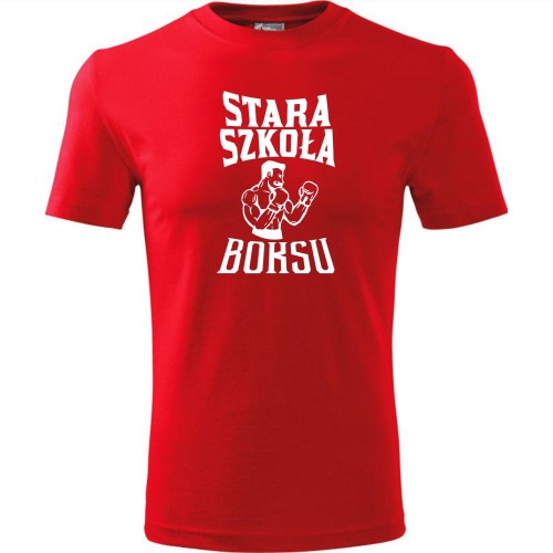 męska koszulka - stara szkoła boksu