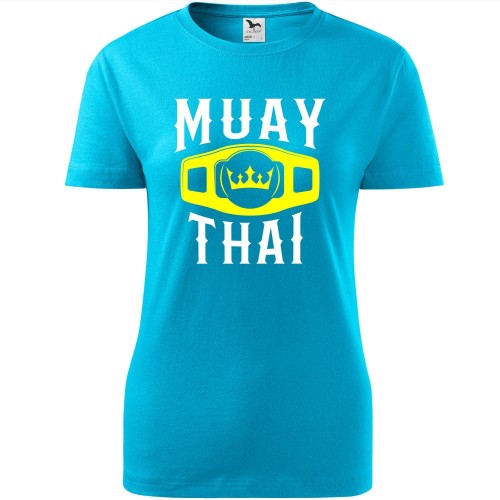damska koszulka taliowana - muay thai