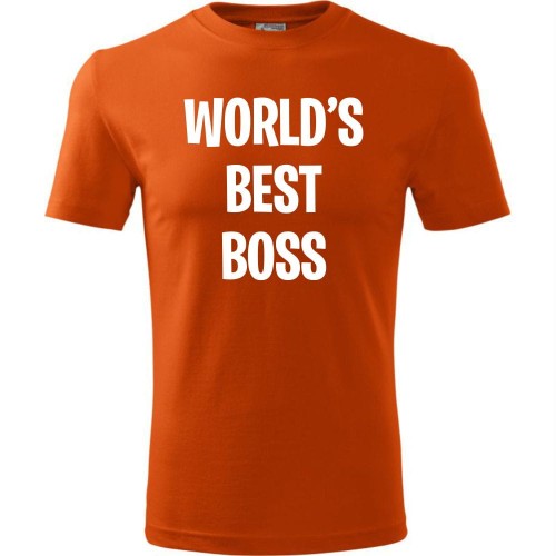 męska koszulka - world's best boss