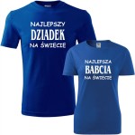 zestaw koszulek damska i męska - najlepsza babcia i najlepszy dziadek na świecie 01