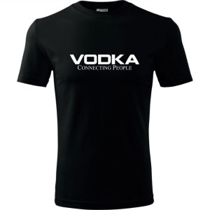 męska koszulka - vodka connecting people