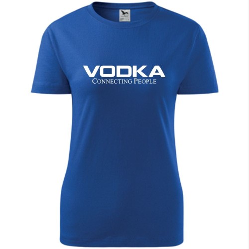 damska koszulka taliowana - vodka connecting people