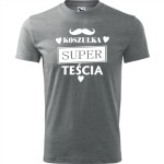 męska koszulka - koszulka super teścia